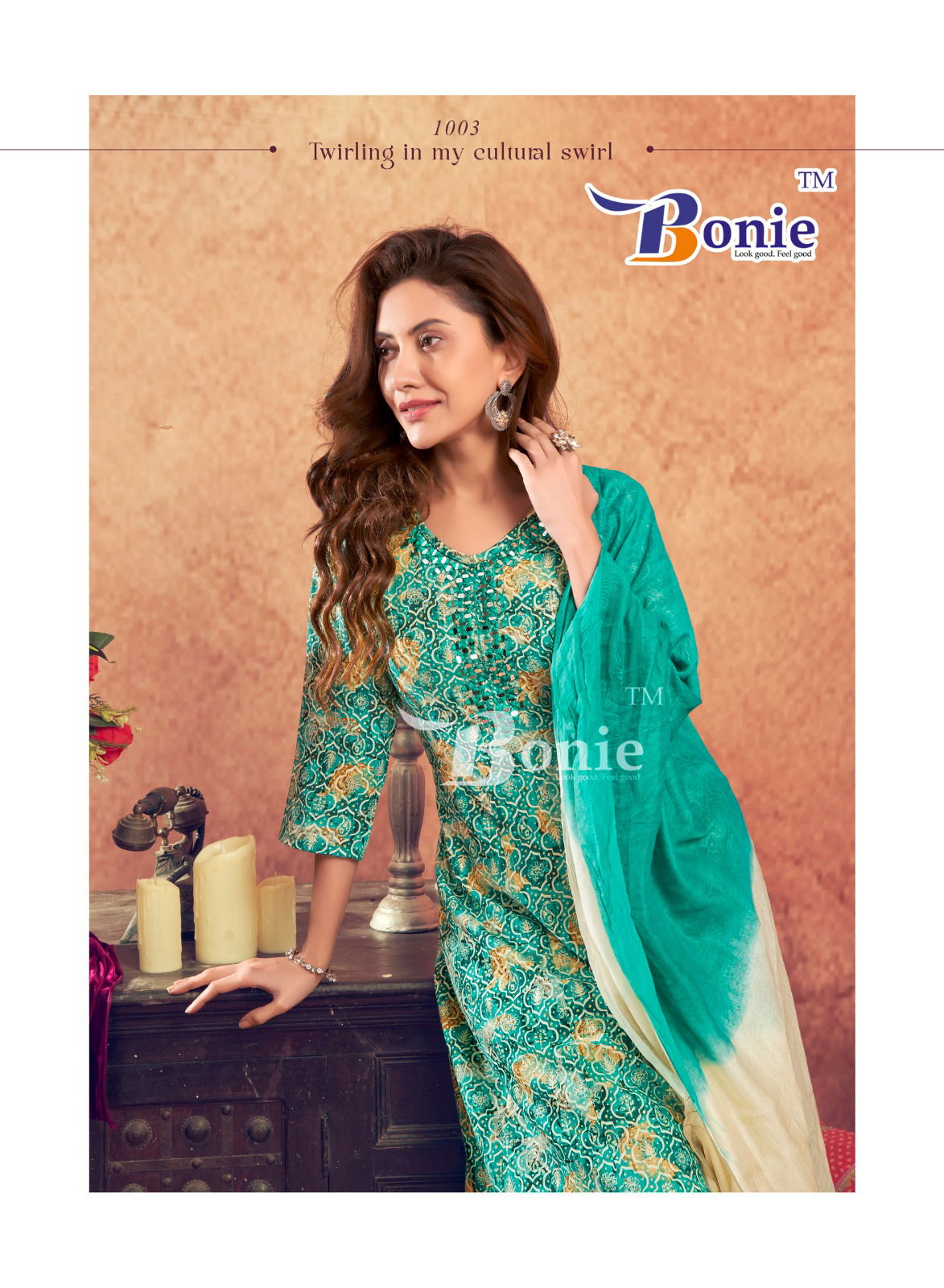 Aneri Vol 3 By Bonie Printed Anarkali Kurti With Bottom Dupatta Wholesale Price In Surat